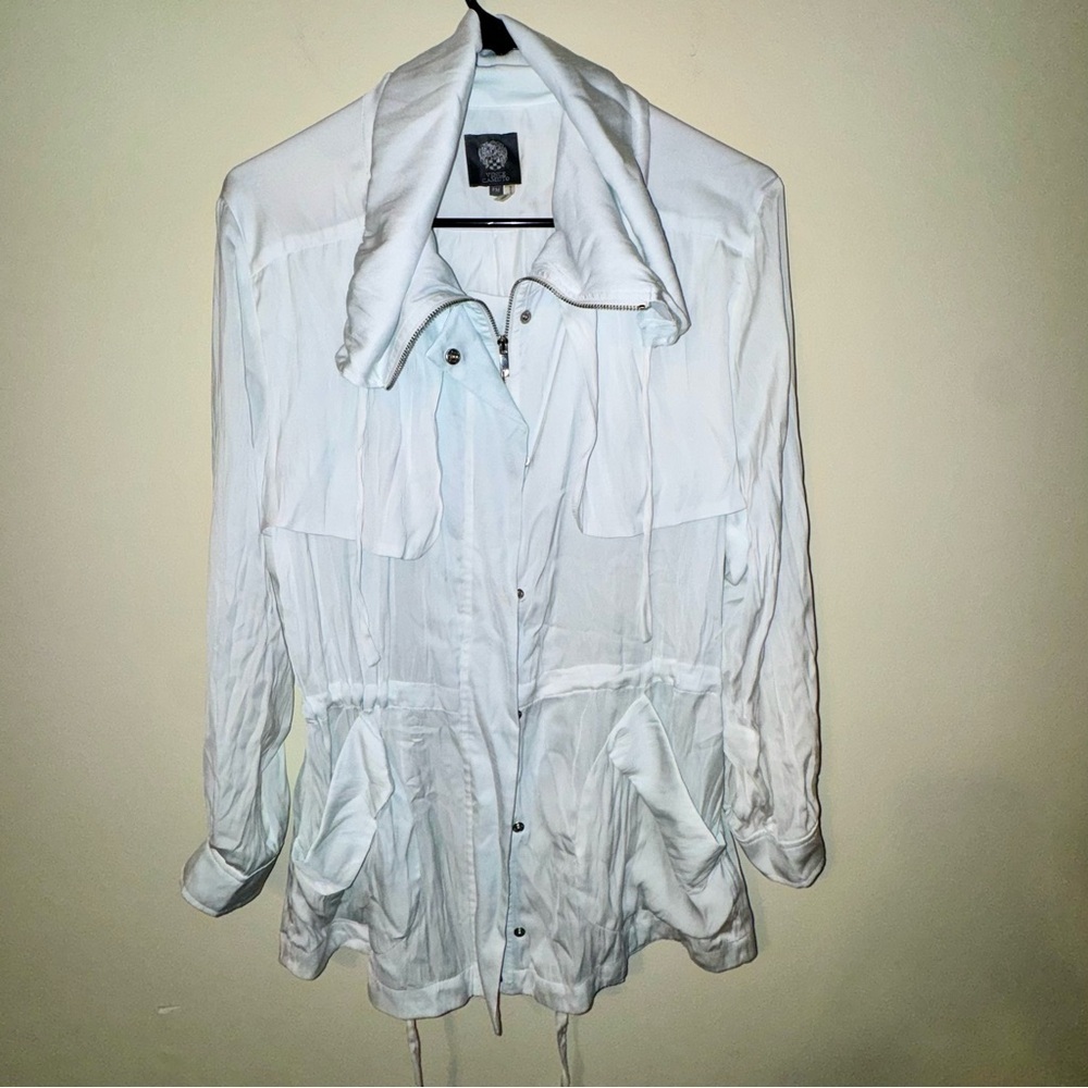 Vince Camuto Light Blue Zip-Up Anorak Jacket